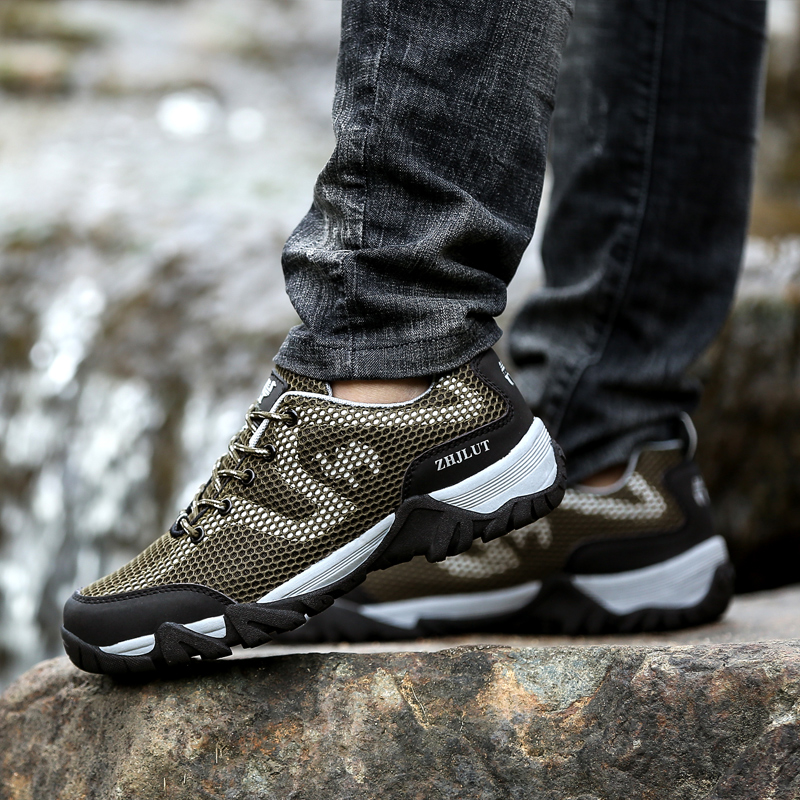 Men Hiking Shoes Trekking Mountain Climbing Boots Backpacking Non-slip Trail Hiking Sneakers Men's Amped Hiking Boots for Women