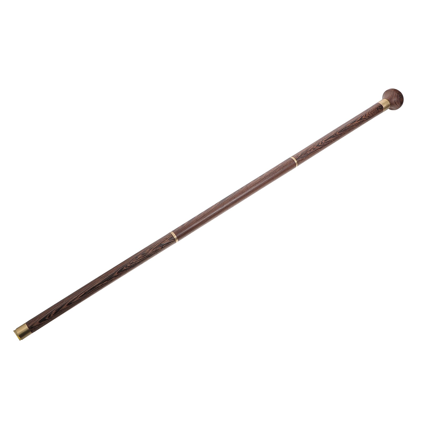 Detachable Travel Walking Stick Pole Anti-skid Walking Pole for Elderly: Light Brown187X4.5X2