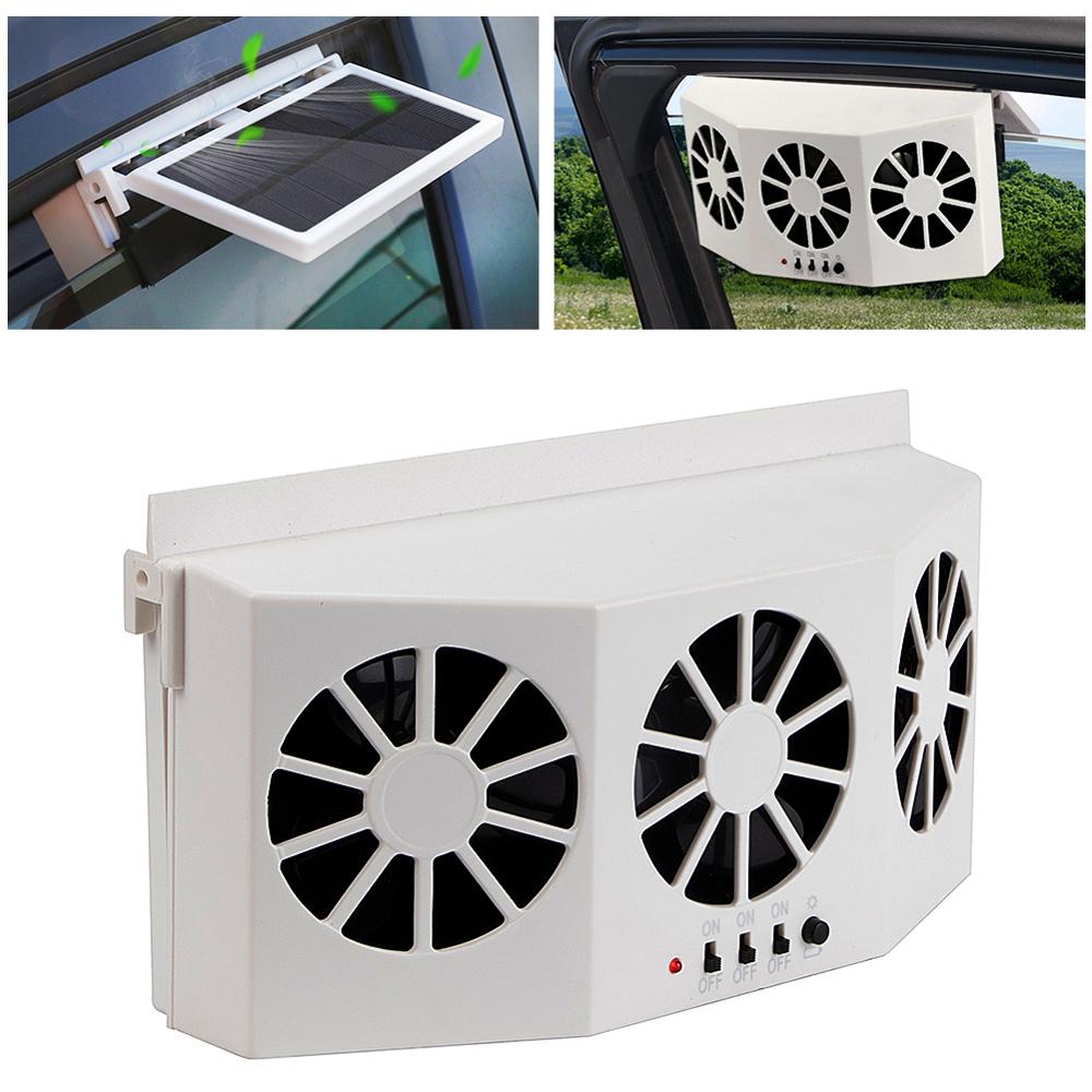 3 Cooler Auto Zonne-energie Fan Energie Cooling Vent Ventilator Draagbare Energiebesparende 3rd Generatie Auto Window Koeling fan