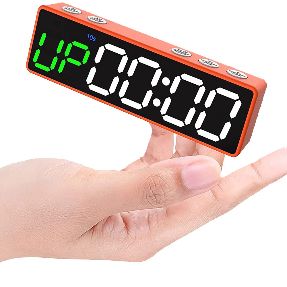 Reloj programable de entrenamiento, cronómetro para gimnasio, garaje en casa, Tabata, 1&quot;