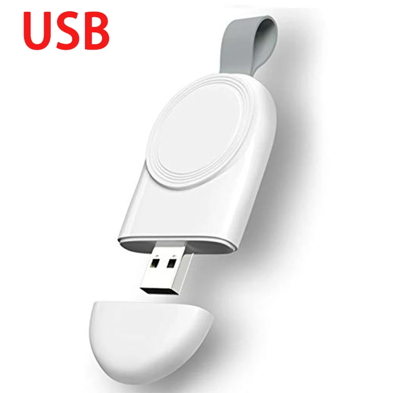 Mini station de chargement sans fil magnétique pour Apple Watch série 8 7 6/5/4/SE/3/2, câble de chargement sans fil Portable pour iwatch: green