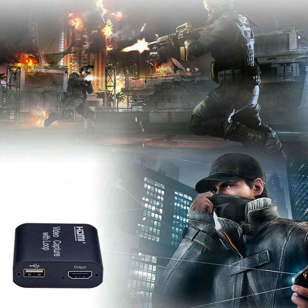HDMI Video Capture Card Screen Record USB 2.0 1080P Game Capture Streamer Device