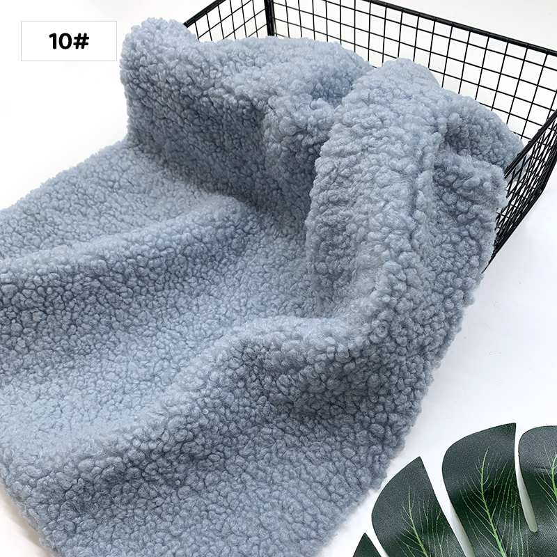 1 Uds., 45x50cm, nueva tela para peluche, felpa Granular suave, Material hecho a mano DIY, ropa, juguete, tela de lana de cordero,: Multicolor
