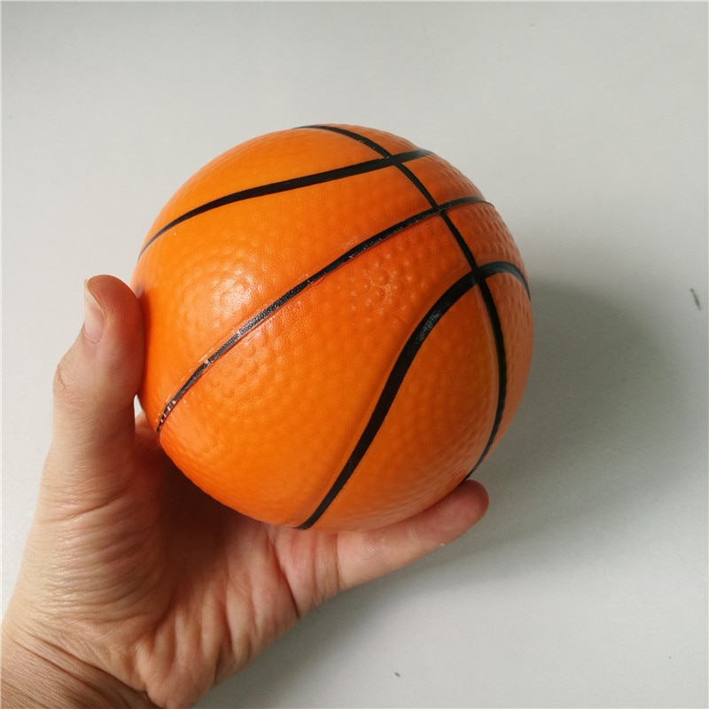 Speelgoed Basketbal Anti Stress Bal Zachte Schuimrubber Ballen Squeeze Squishy Stress Reliëf Speelgoed Voor Kids Kinderen 6.3Cm/10Cm