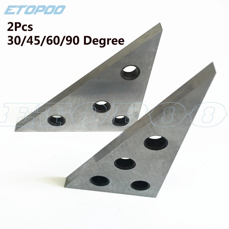 Precision Machinist Measurement Tool 2Pcs 30/45/60/90 Degree Angle Block Ruler Inch Metric Triangle Metal Block Angle