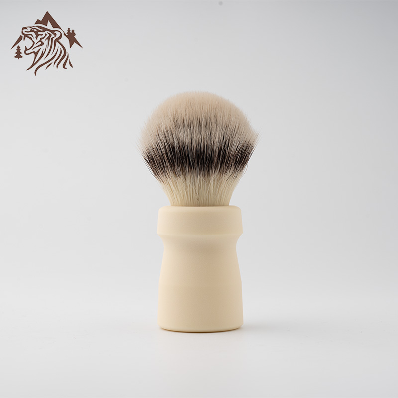 OUMO - Windmill Ivory Resin CNC Artisan Shaving Brush: Orange
