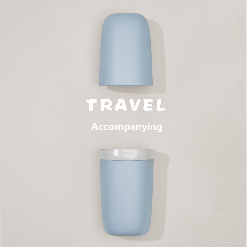 Bærbar tannbørsteholder reise tannglass/krus oppbevaringsboks for tannkrem tannbørste pba gratis tannbørsteveske hvit grønn