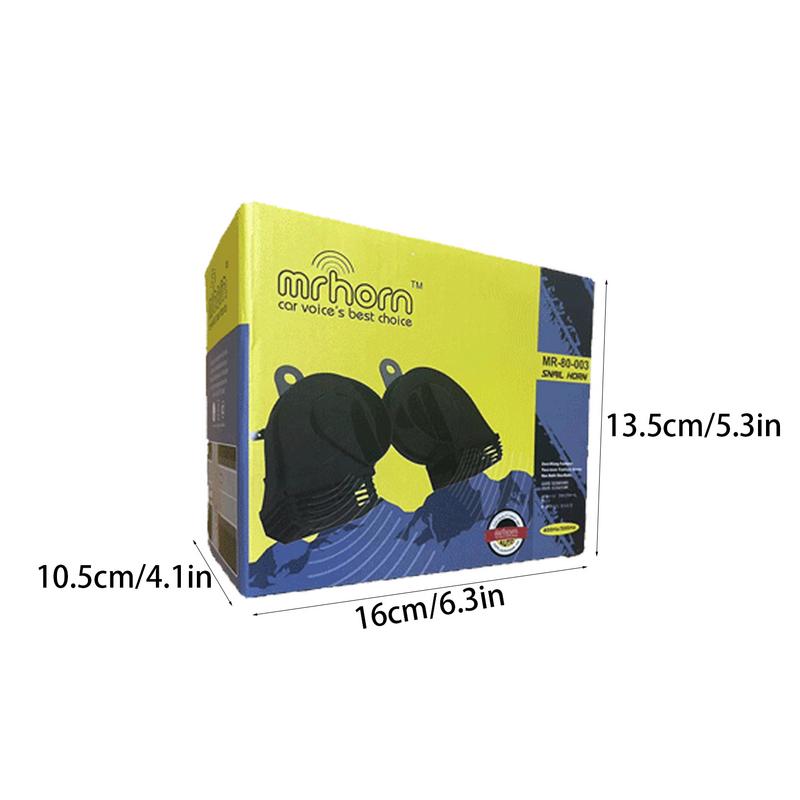 Reemplazo de bocina de motocicleta, bocina de Caracol impermeable de 12V para motocicleta, bocina de tren, altavoces estéreo para coche, accesorios para coche, bocina de aire para barco