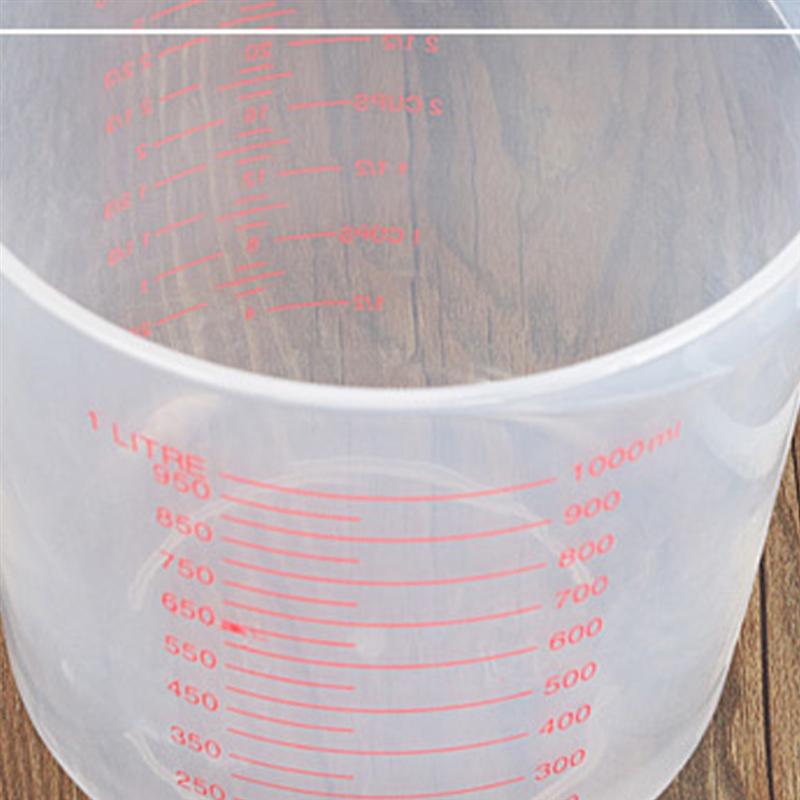 1000ml Liquid Measuring Cup Container Clear Plastic Graduated Measuring Volumetric Beaker Tool Baking Kitchen Accessories