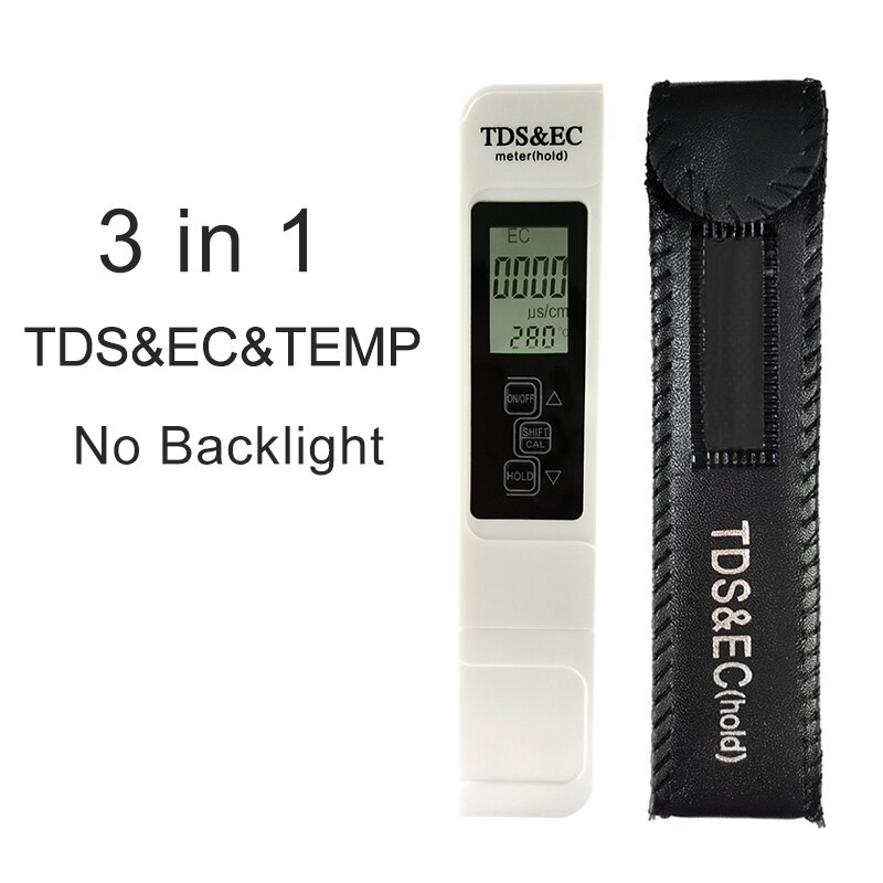 3 in 1 Water TDS Meter EC Conductivity Tester Temperature Tester TDS Pen Filter Water Purity Monitor for Drinking Water