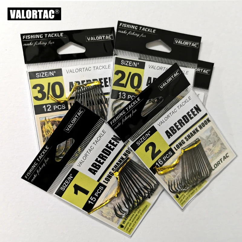 Anzuelo de pesca Aberdeen para pesca con cebo vivo, anzuelos de acero con alto contenido de carbono, aparejos de pesca de río en la playa, ligeros y fuertes