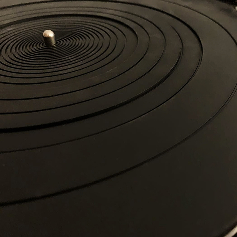 12-inch Turntable Mat - Anti-Vibration Silicone LP Slip Mat - 3mm Thick for Vinyl Record Players