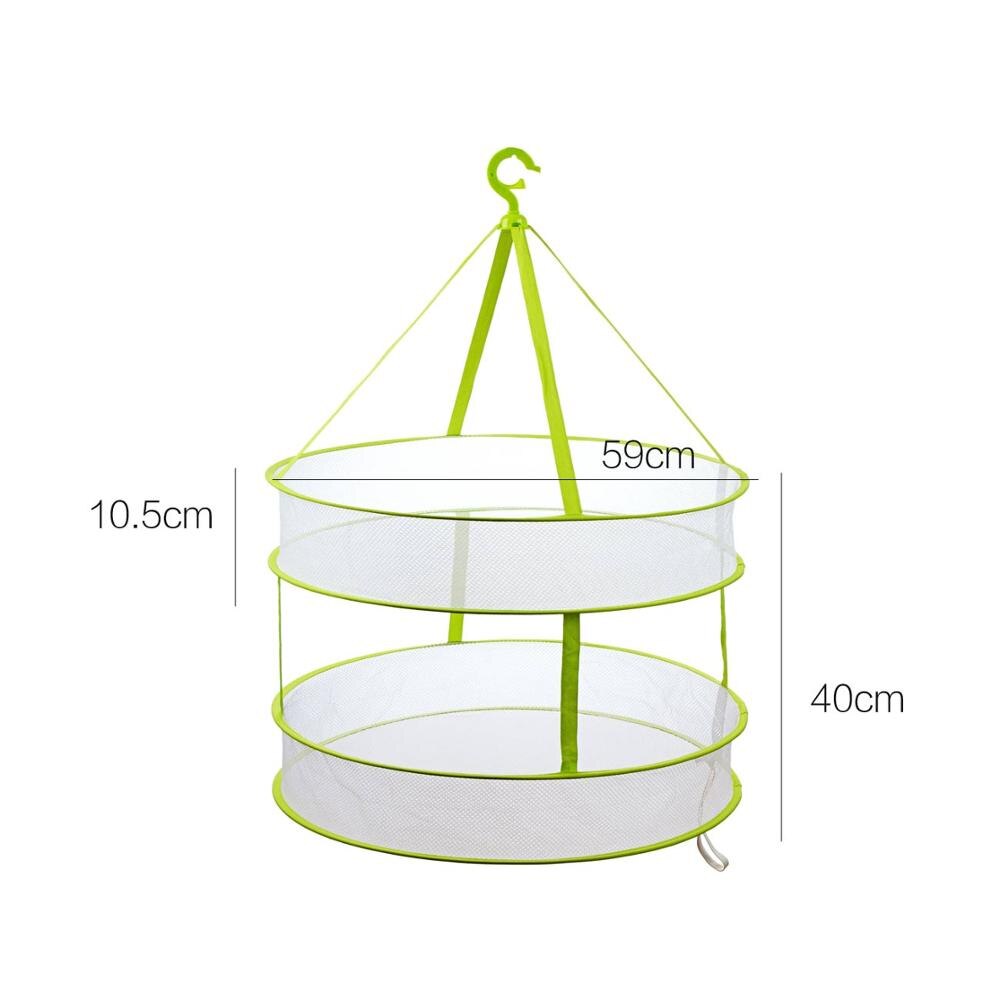 OTHERHOUSE podwójna warstwa suszenia netto bielizna siatka stojak robić suszenia poduszki zabawki netto wieszak wieszak na ubrania duży rozmiar wiatroszczelna: zielony C