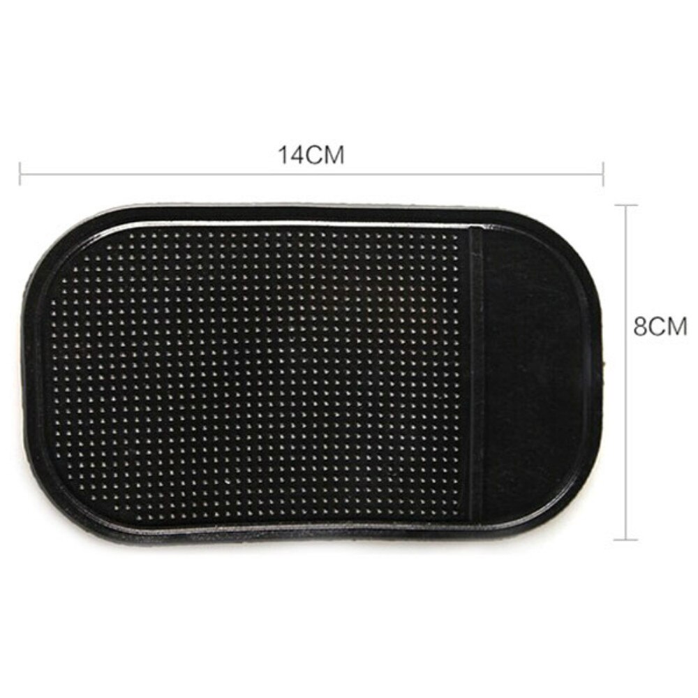 Magisk bil antisklimatte klebrig pute mobiltelefonholder for gps  mp3 mp4- holder bil dashbord silikagel klebrig antisklipute: Svart