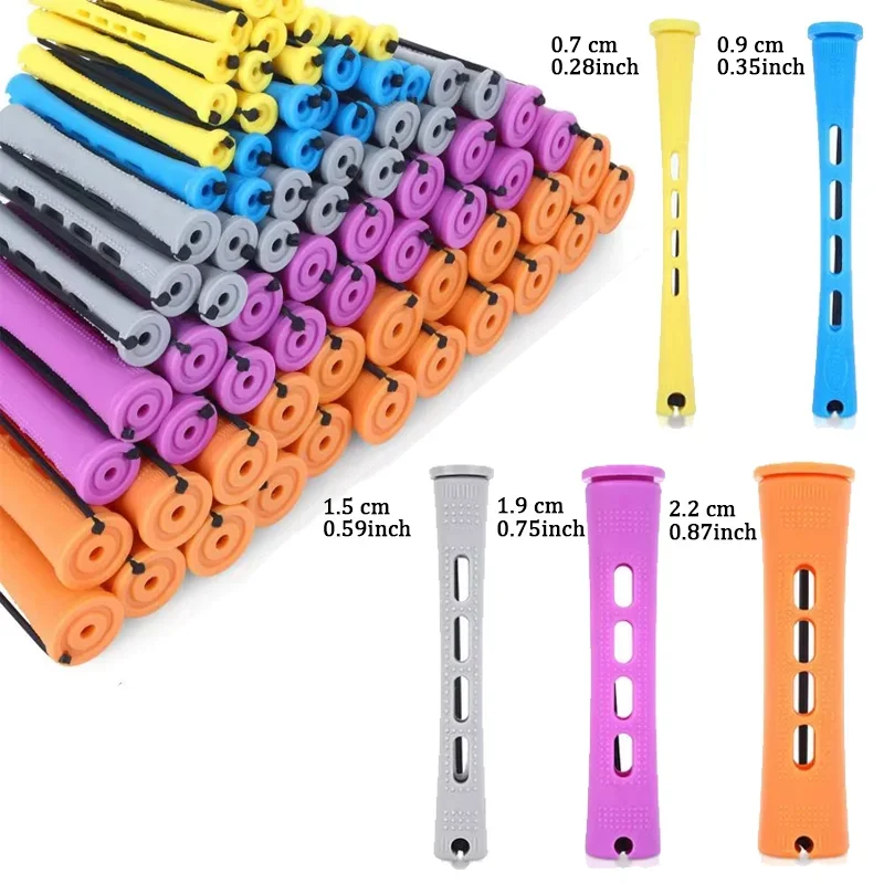 20 kpl permanenttikihartimia, 5 kokoa kihartimia, muovisia kylmäaaltokihartimia, permanenttikihartimia, hiustenmuotoiluvälineitä