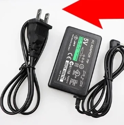 For PSP charger 5V AC Adapter Home Wall Charger Power Supply Cord for Sony PSP PlayStation 1000 2000 3000 EU US plug: black
