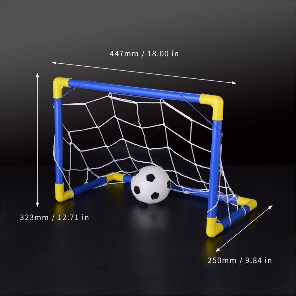 Opvouwbare Mini Voetbal Voetbal Doelpaal Netto Set Met Pomp Kids Sport Indoor Outdoor Games Speelgoed Kind Plastic