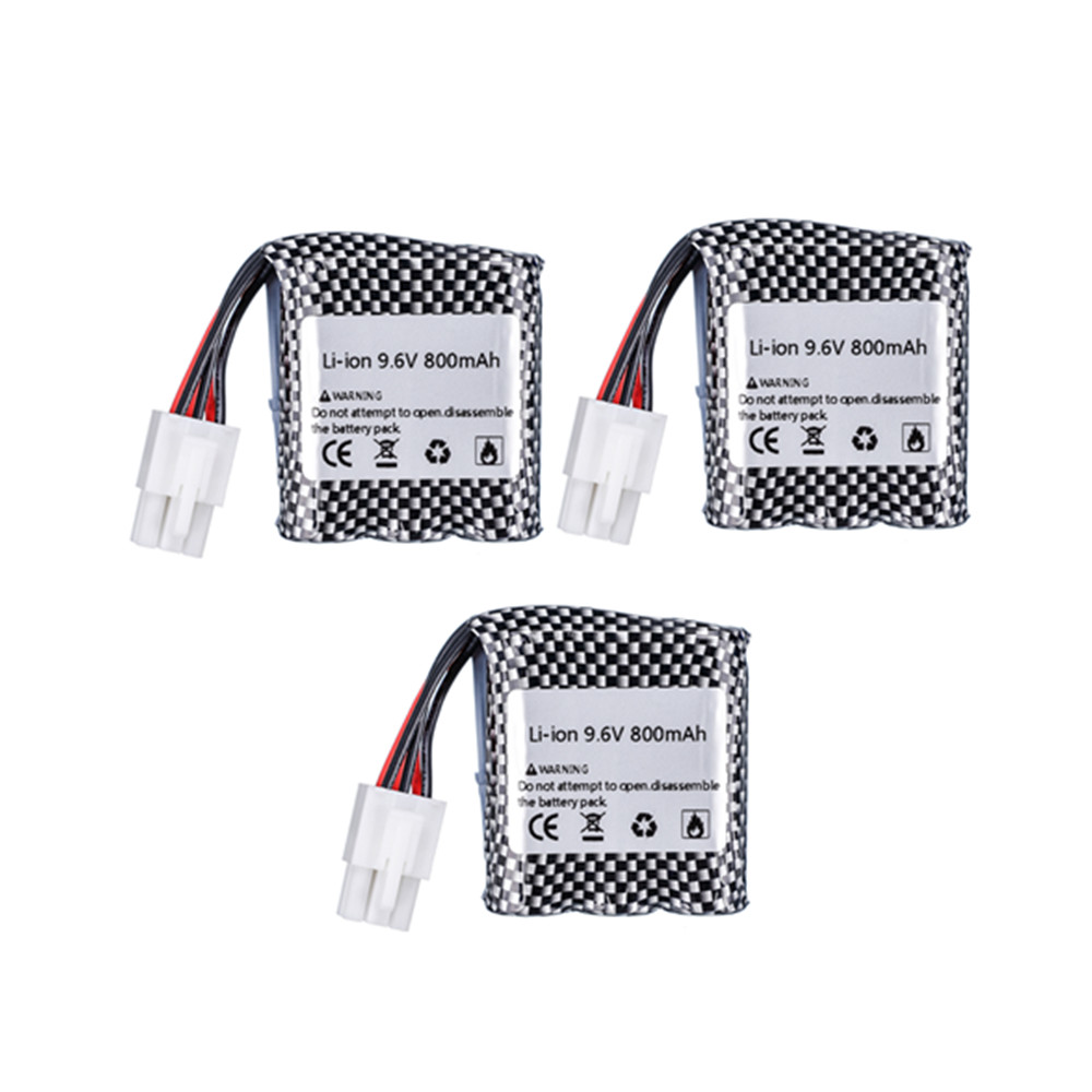 9.6v li-ion batteri for 9115 9116 s911 s912 rc bil lastebil ekstra oppgradering 9.6v 800 mah 9115 9116 oppladbart batteri for leker bil: Hvit