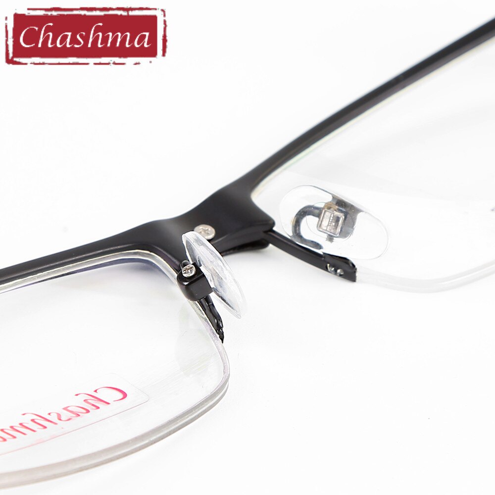 Chashma TR90 Rahmen Aluminium Magnesium Tempel Frühling Scharnier Halb Rand Brillen Sport Stil Gläser Rahmen für Männer