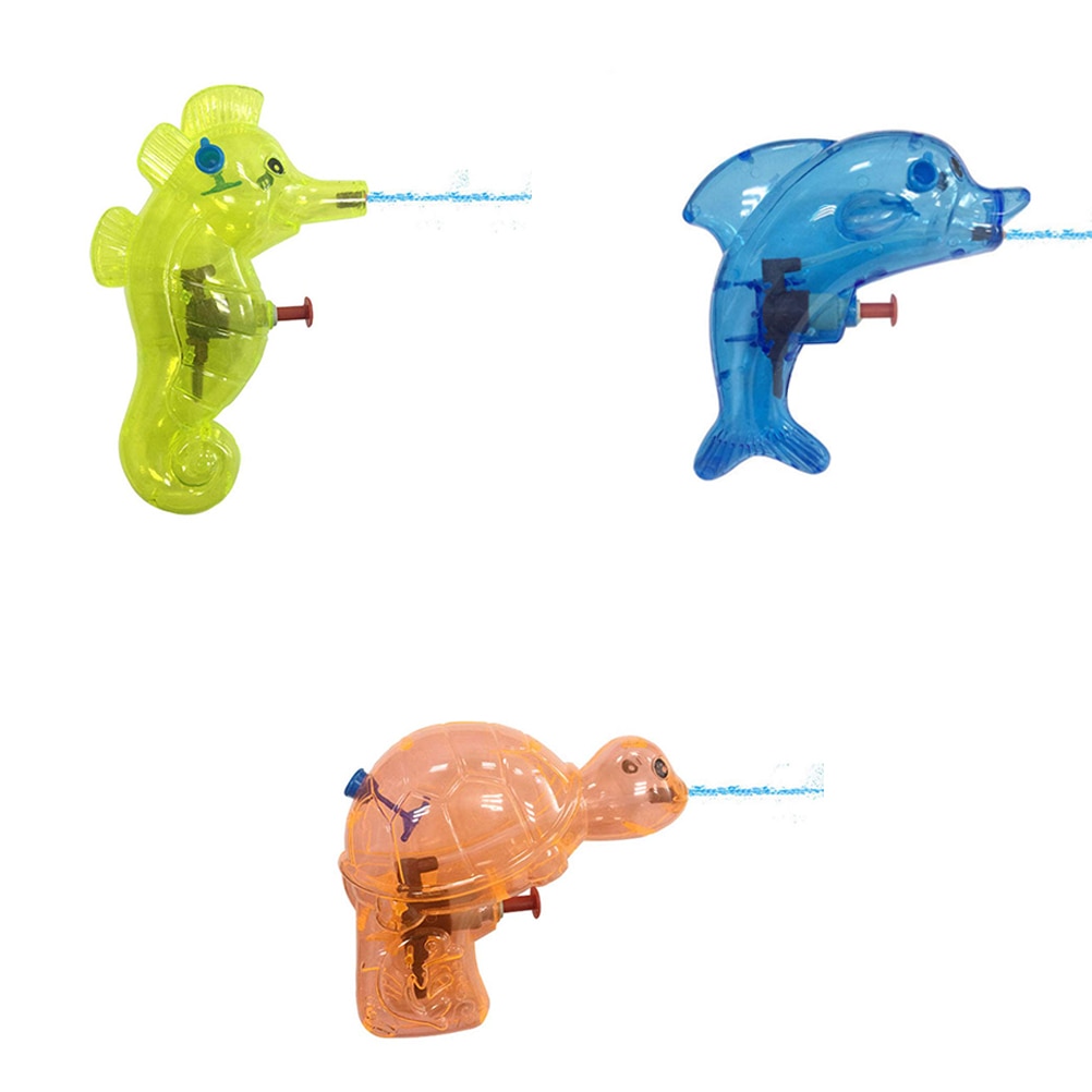 6Pcs Willekeurig Levering Mini Dierlijke Vorm Water Speelgoed Kids Kind Squirt Strand Speelgoed Transparante Water Sproeiers Voor Kids #20