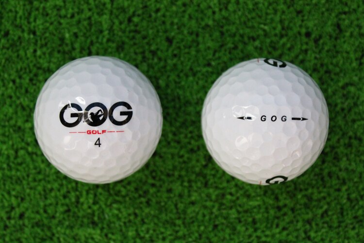2Pcs Golf Balls Beginners Practice Driving Range Training Double Layer Ball Rubber