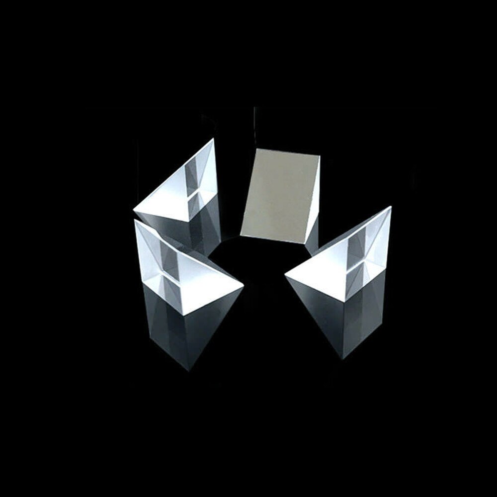 3pcs 15*15mm K9 Optical Glass Right Angle Mirror Reflecting Triangular Prism