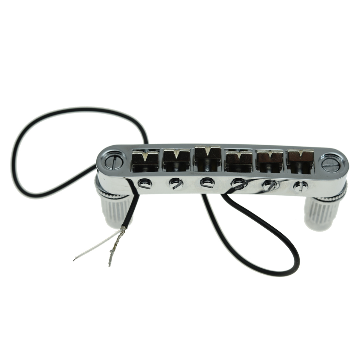 Dopro Gitarre Tune-o-Matic Piezo Bridge Pickup LP Piezo Gitarre Bridge Pickup für Les Paul/SG/ES Chrom/Schwarz/Gold: Chrome