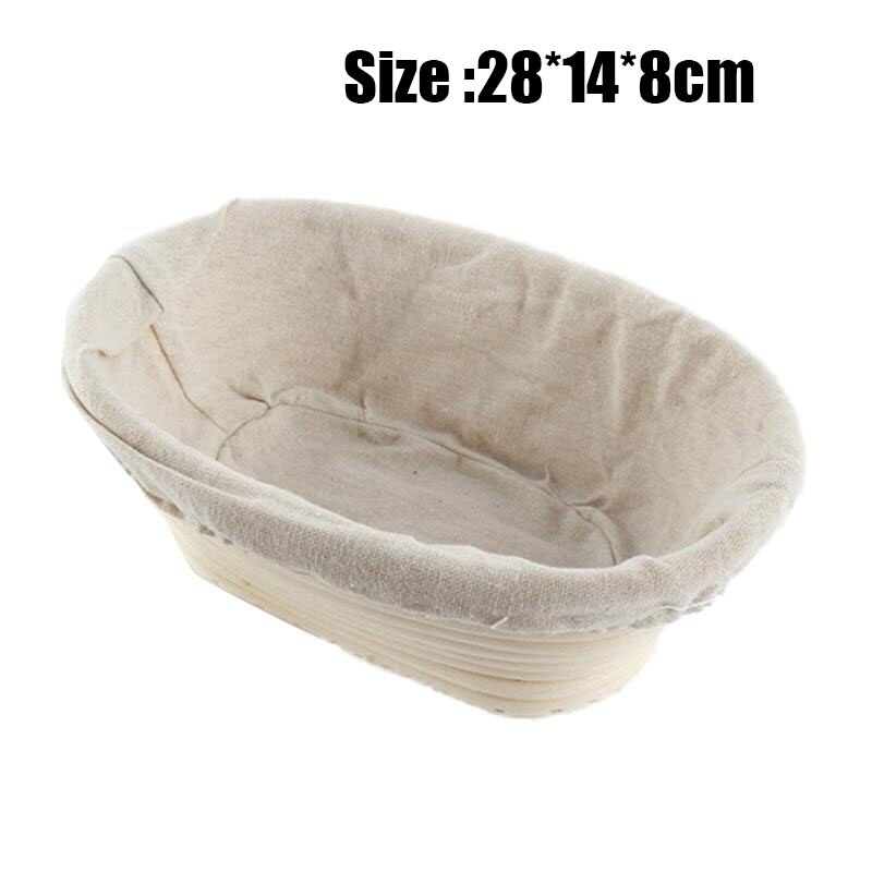 Banneton Bread Pan Bakery Proofing Bread Proofing Basket For Dough Bakery Tools Box Oval Laundry Basket: 28x14x8cm