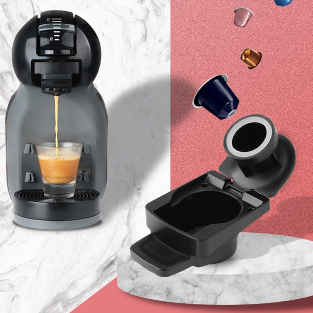 Nespresso Capsule Adapter Originele Capsules Converteren Naar Een Houder Compatibel Herbruikbare Coffeeware Pod Met Dolce Gusto Crema Maker