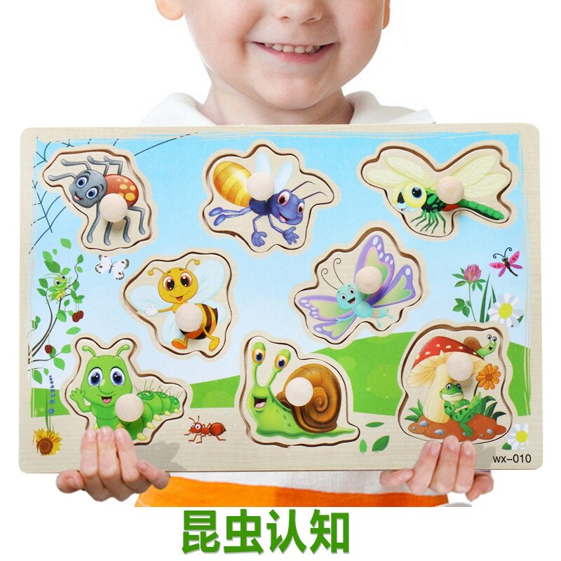 Puzzle Spielzeug Pädagogisches Spielzeug Kinder Spielzeug Baby Spielzeug Für Kinder Holz Puzzle Cartoon Holz Montessori Erkenntnis Kinder Spielzeug