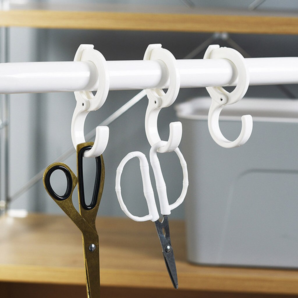 4/6/8 Stuks Kleding Hoed Hanger Haken Multifunctionele Verstelbare Lock-Type S-Vormige Haak Jas en Hoed Haak Garderobe Premium Haken # J