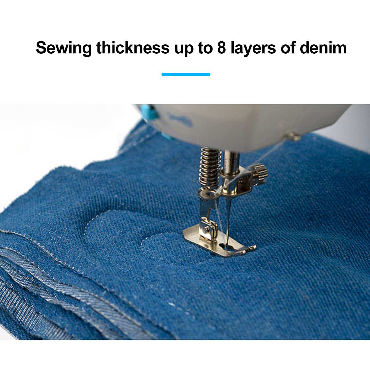 Fanghua Mini Sewing Machine Household Multifunction Double Thread And Speed Free-Arm Crafting Mending LED