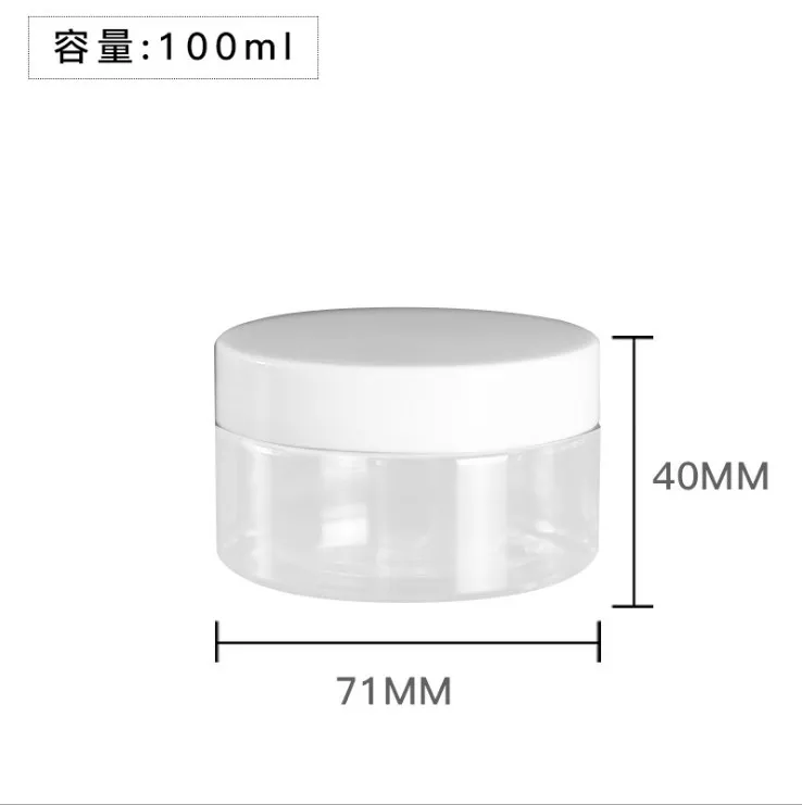 Doorzichtige PET-plastic potten 150 ml 200 ml 250 ml Transparant leeg cosmetisch masker Crèmewasverpakkingscontainers Potten met deksels: Donker Kaki