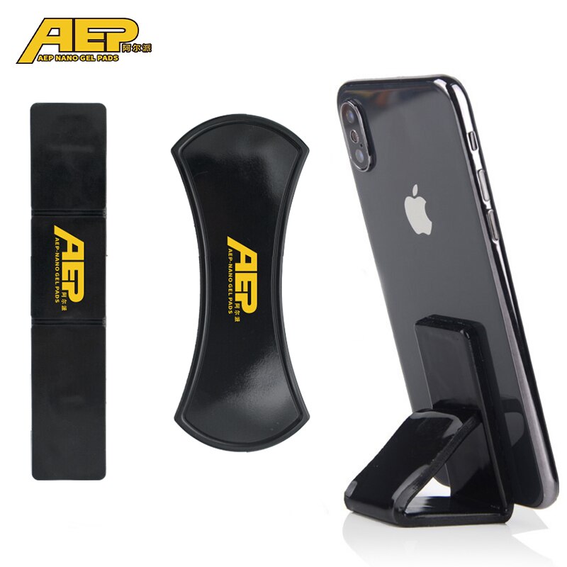 2 Pcs Multifunctional Gel Pads Anywhere Sticky Phone Holder Universal Fixate Pad Car Bracket Wall Holder