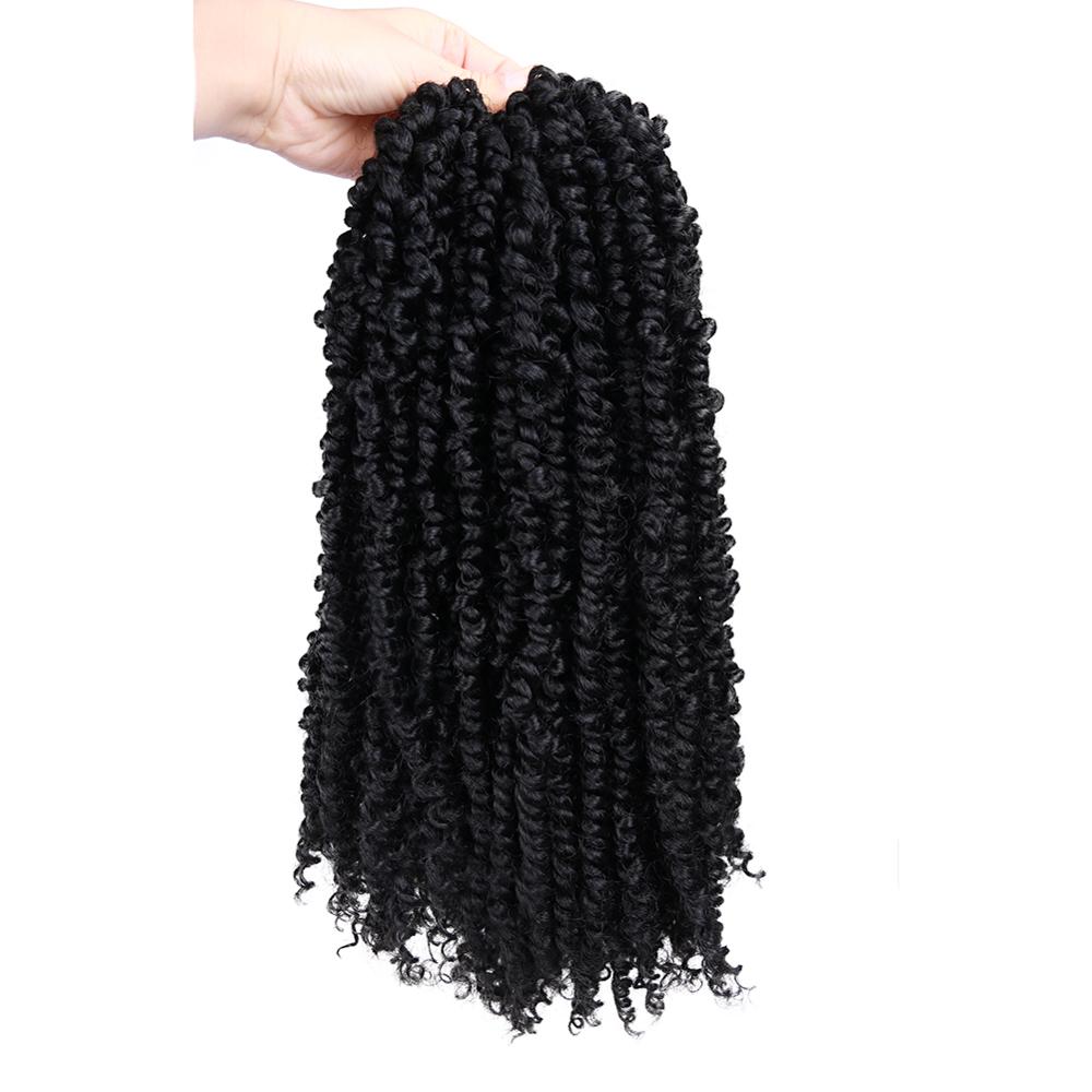 HANNE Crochet Passion Twist 24 Strands in One Hair Black/Brown Extensions Synthetic Hair For Women: 1B / 6Pcs/Lot
