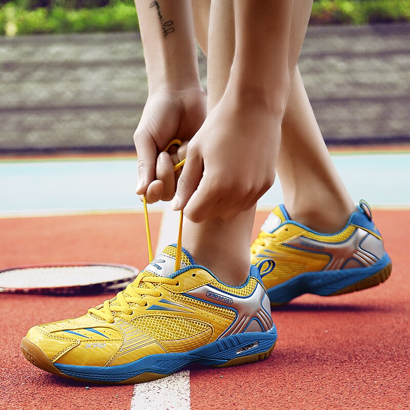 Forår mænd tennissko gule par volleyballsko anti-skrid dame tennissko sneakers mærke unisex tenis de volleyball
