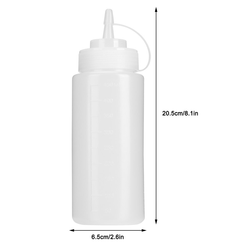 6 stk 180ml krydderiflaske plastik salatdressing klemme flaske spids dyse lille olieflaske køkkenartikler
