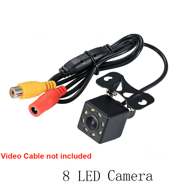 Wide Angle HD Car Rearview Camera Rear View Video Vehicle Camera Backup Reverse Camera 12 LED Night Vision Parking Camera: Gold