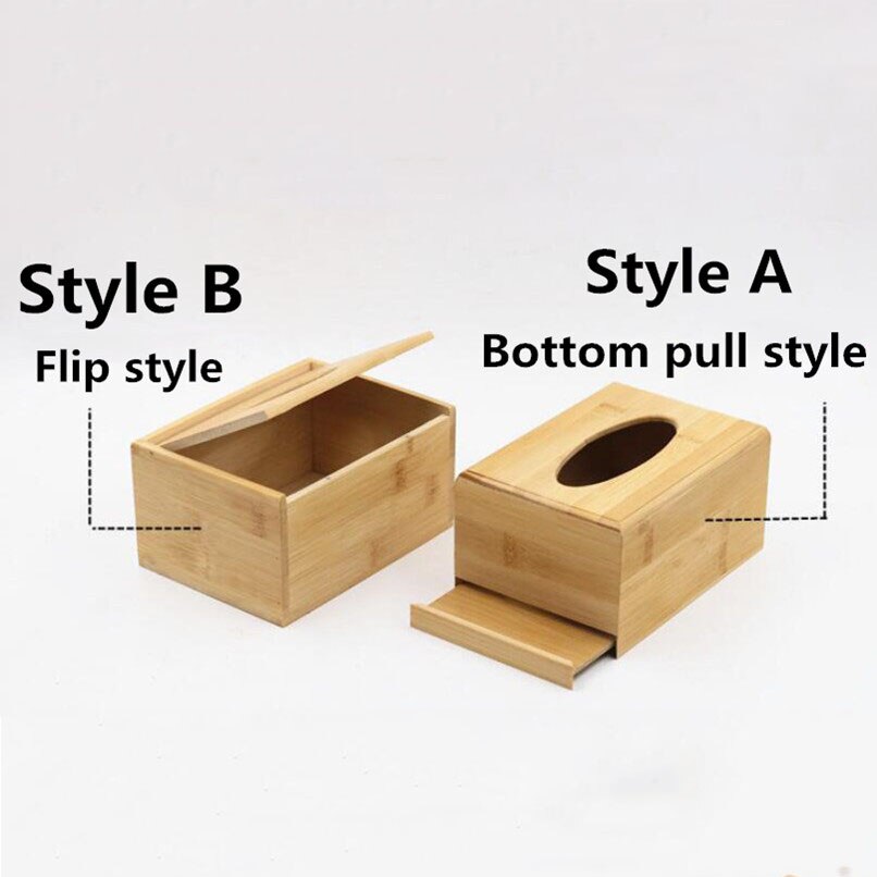 Moderne Eenvoudige multifunctionele Desktop Bamboe Houten Tissue Doos multifunctionele Opbergdoos Thuis Milieu Gezicht Handdoek Papier doos
