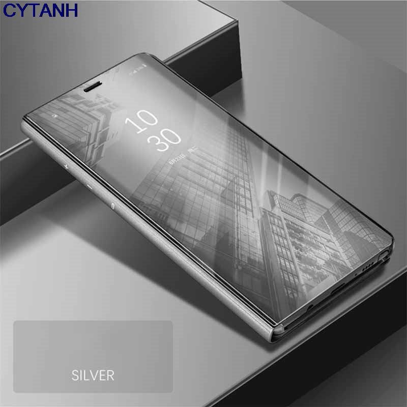 Inteligentne lustro odwróć telefon pokrywa dla samsung galaxy a52 a 52 52a 5g SM-A526B 6.5 kickstand funda zderzak coque dla przypadku sansung a52: for samsung a52 5g / Srebrny