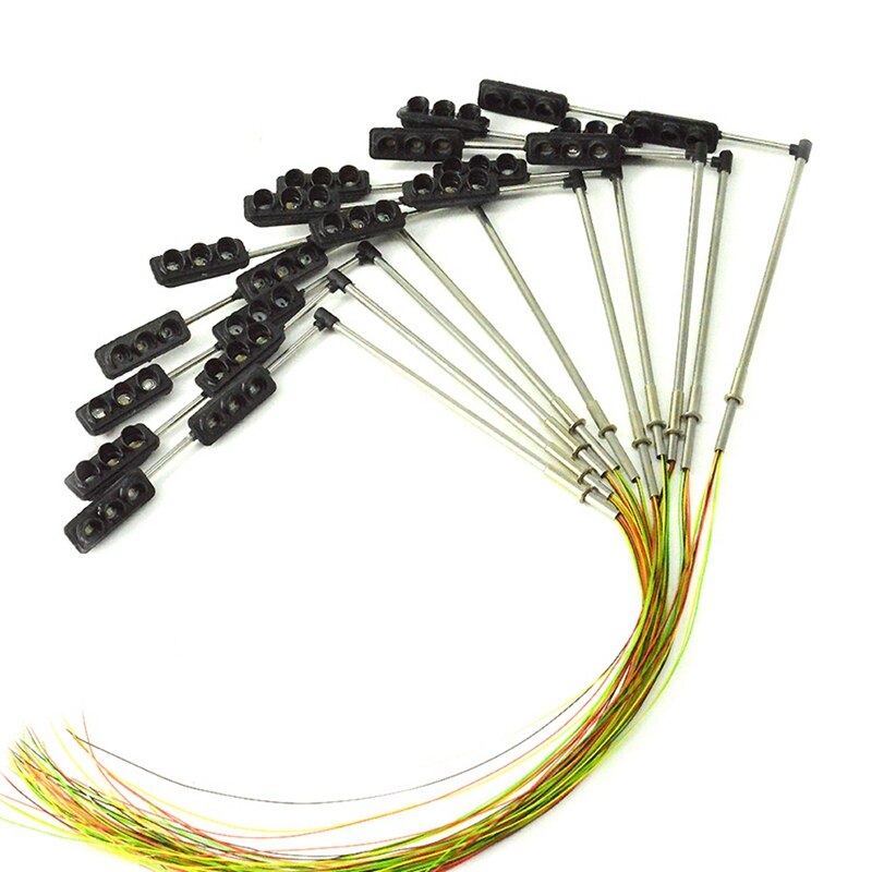 3 farbe Verkehrs Licht Signale ho Oo Skala Modell 6LED Für Diy Sand Tabelle Kreuzung Straße Bau Modell 3