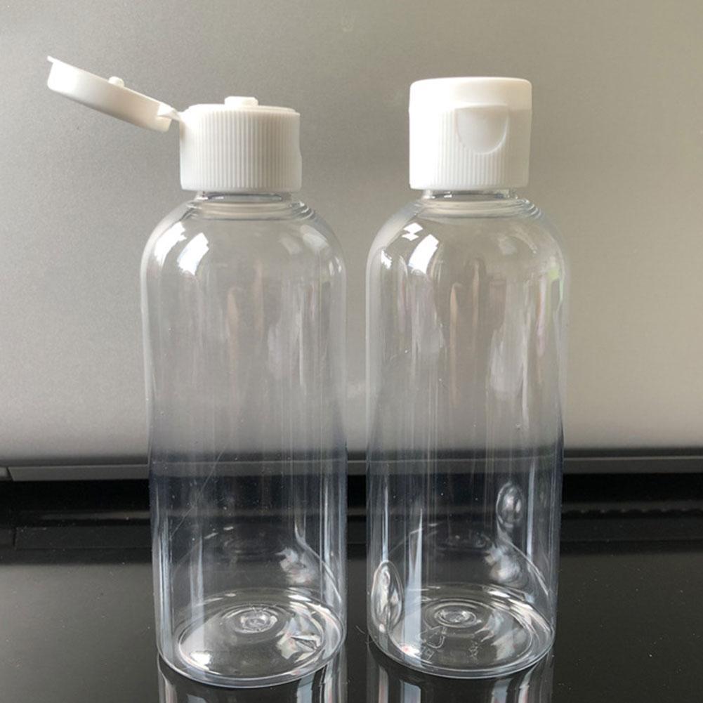 Flacon Vide Plastique 60ml/75ml/80ml/100ml/120ml Makeup Bottles For Liquid Cap Empty Lotion Plastic Cream Flip C0O4
