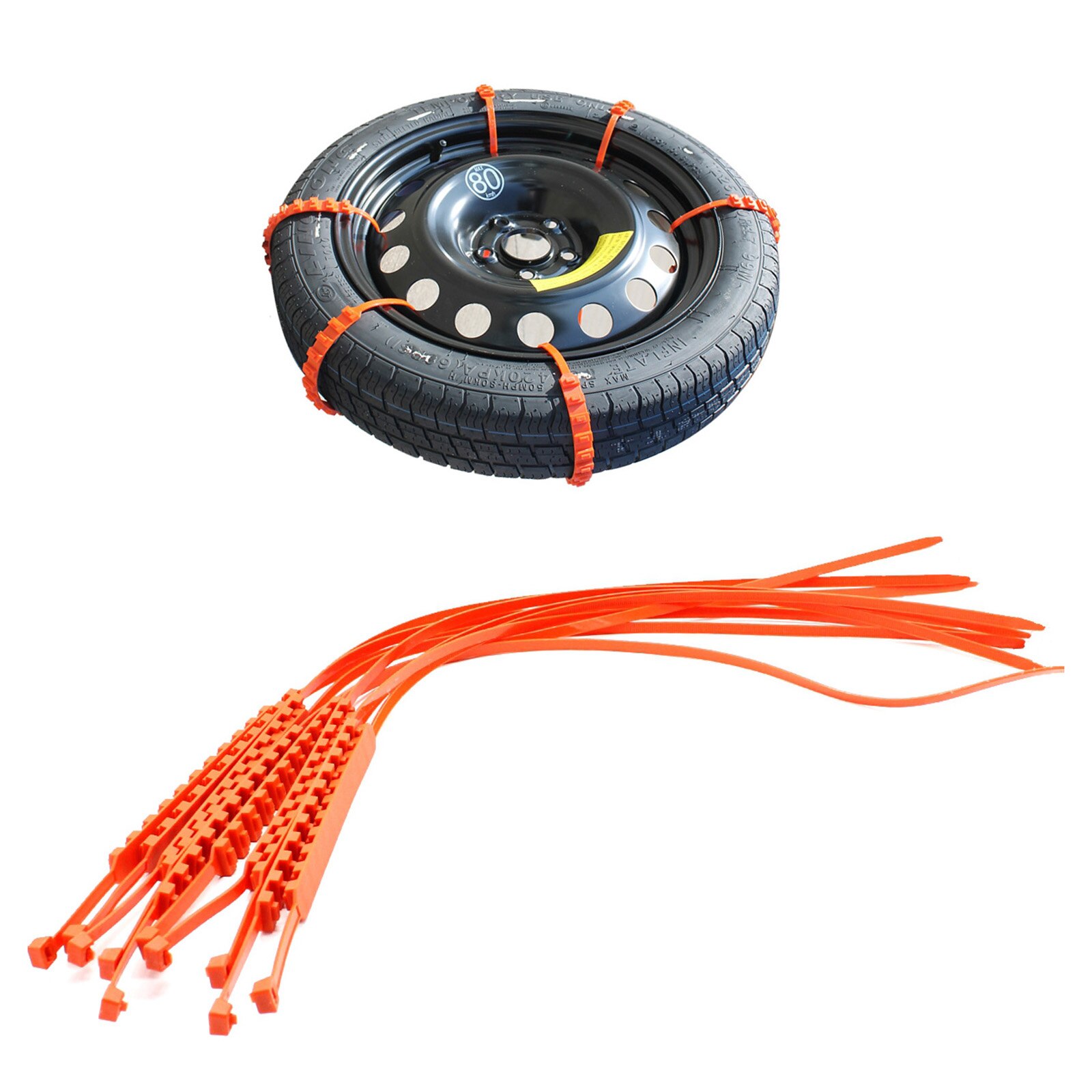 10PCS Nylon Plastic Emergency Mud Snow Survival Traction Car Tire Chains Winter