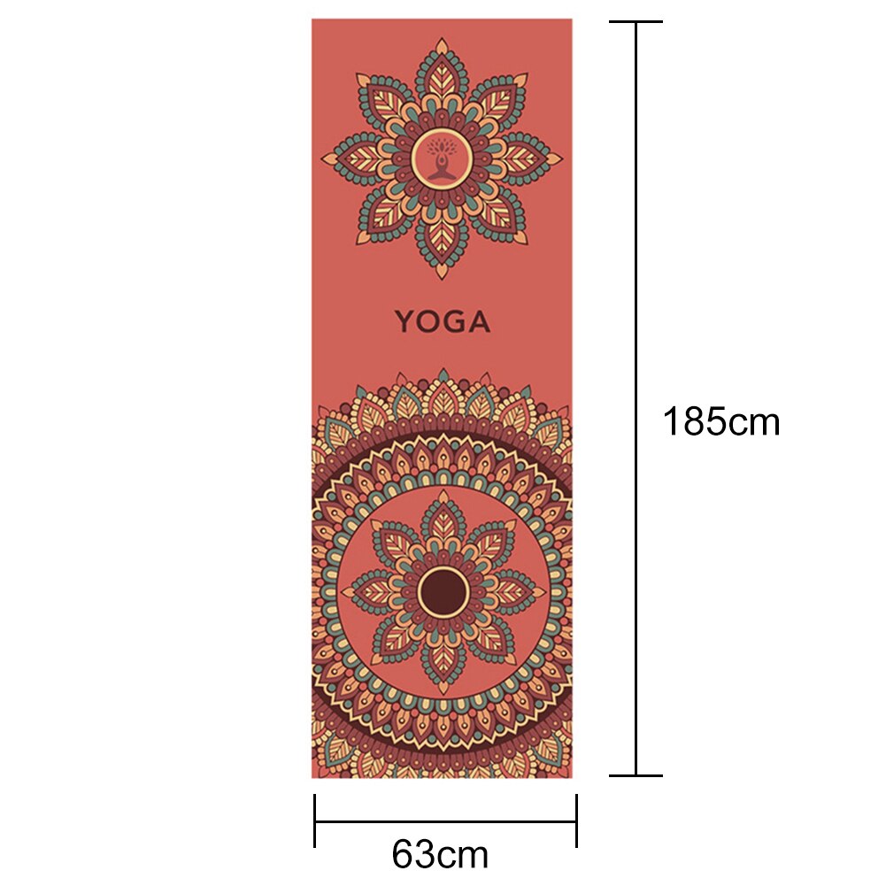 Portable Antislip Microfiber Gedrukt Yoga Mat Handdoeken Zachte Fitness Deken Workout Sport Reizen Thuis Yoga Mat Quick-drogen: C