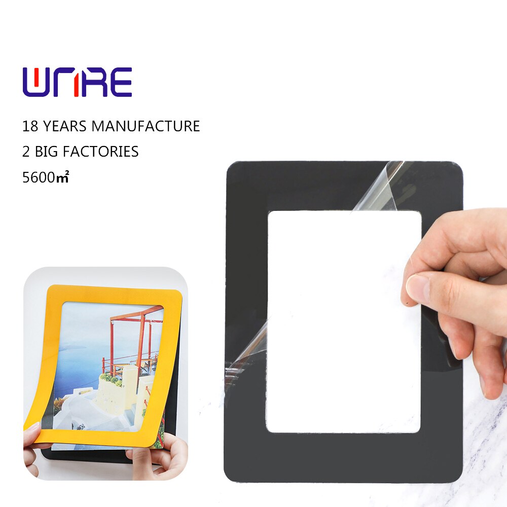 Magnetic Picture Frame Rubber Magnetic PVC Single-Layer And Double-Layer DIY Color Picture Frame Household Refrigerator Stickers