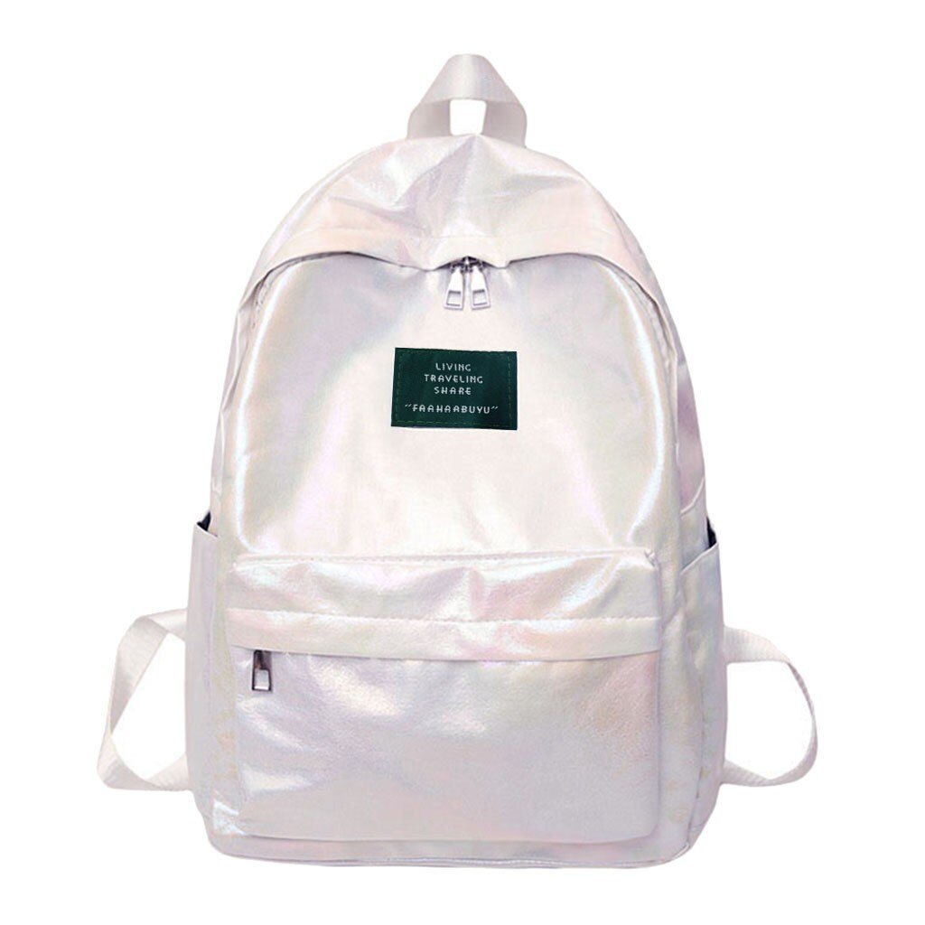 School Backpack Large Capacity Solid Color Waterproof Zipper Casual Backpack School Bag Рюкзак Школьный Женский