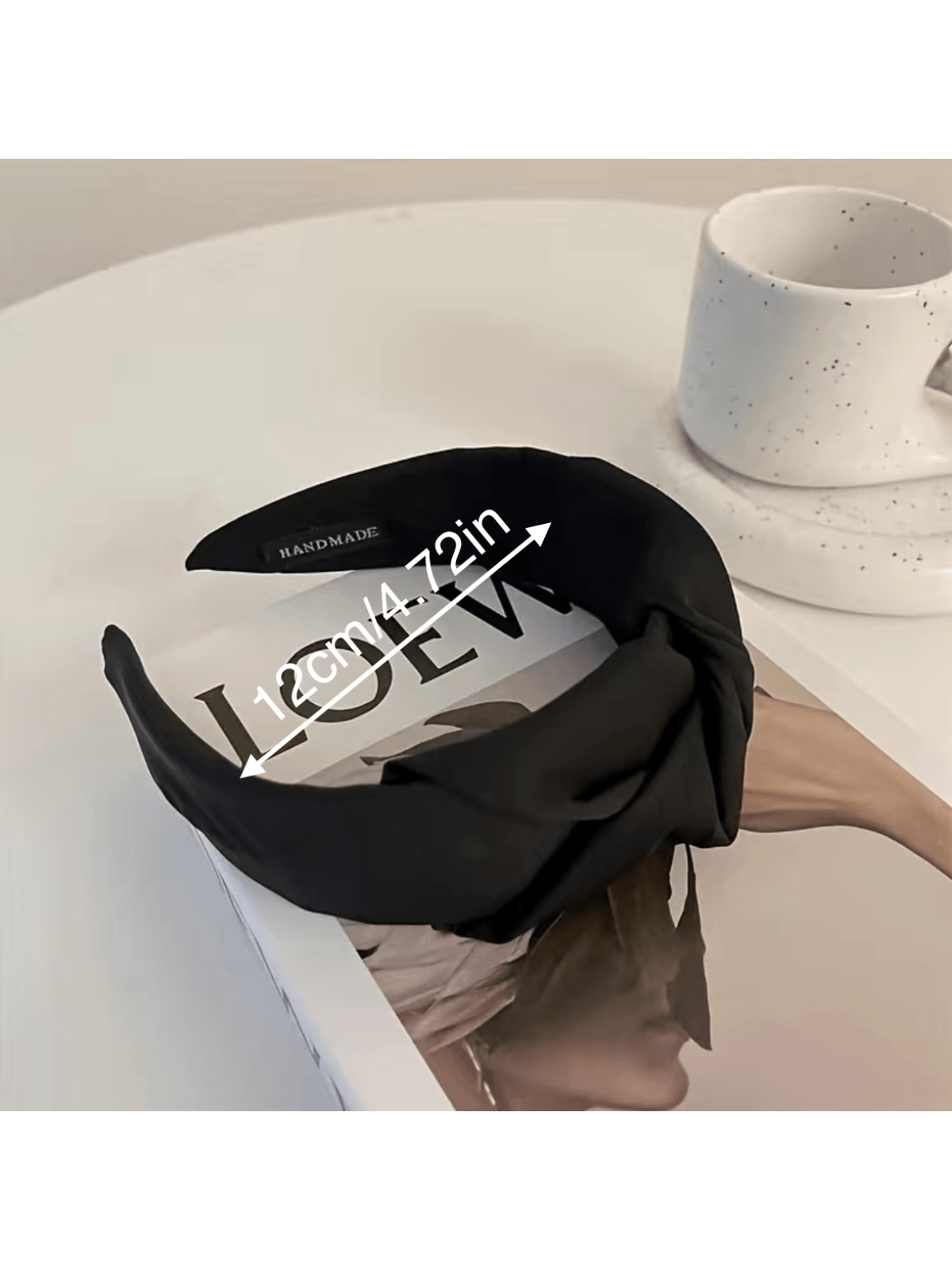 1 peça/3 peças faixa de cabelo de tecido macio vintage-1 peça de argola de cabelo com decoração de nó-acessório de cabelo largo e antiderrapante para um visual elegante