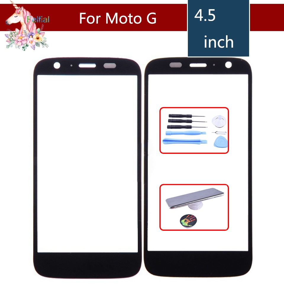 Super Voor Motorola Moto G XT1032 XT1033 G1 Touch Scherm Front Outer Glass Panel Lens GEEN Lcd-scherm Digitizer