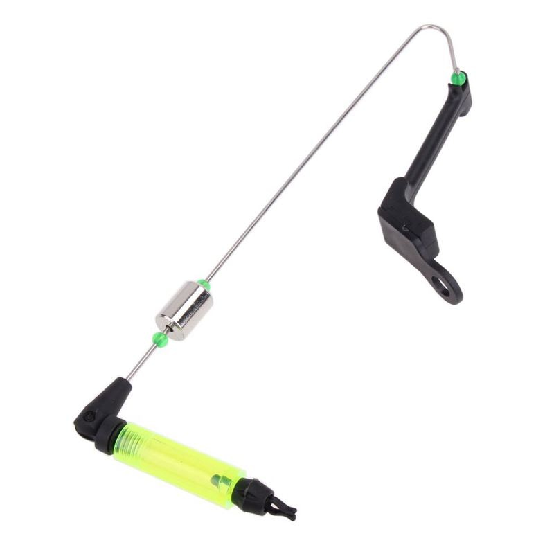 Mini led fiskeri alarm kæde justerbar bøjle swinger indikator bid fiskegrej værktøj fisk tilbehør: Default Title