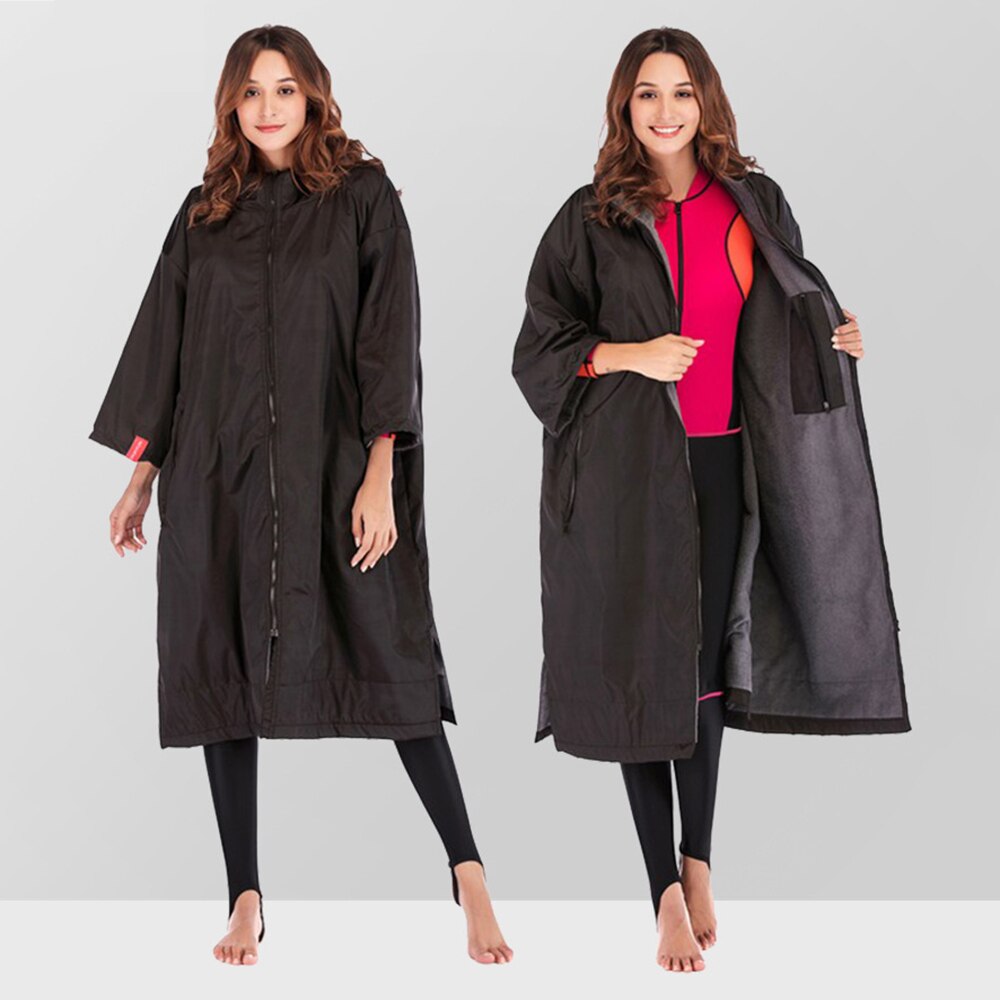 Droog Gewaad Waterdichte Capuchon Poncho Nat Pak Dryrobe Met Microfiber Badstof Voering